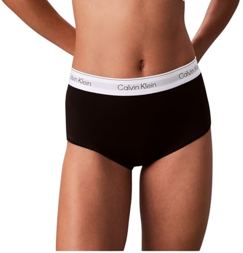 Calvin Klein Women’s Hipster Boy Shorts with Logo Waistband