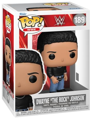 Funko POP! WWE: The Rock with Fanny Pack | Offizielles Sport Merch - Vinyl Sammelfigur als Regal Deko - Geschenkidee zum Geburtstag für Fans und Sammler