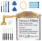 Fuworance 270mAh 3,8V EB-BR810ABU - Batería de repuesto compatible con Samsung Galaxy S4 Watch 42mm SM-R810 SM-R815 - Reloj inteligente con batería recargable de ion de gran capacidad y caja de