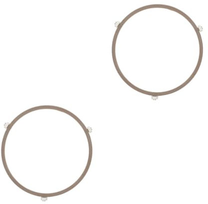 iplusmile 2pcs Microwave Oven Replacement Part Turntable Ring Plate Holder Rotating Rack for Glass Plates Microwave Accessories