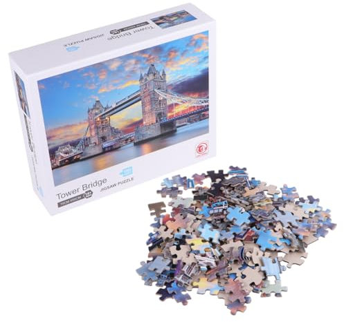 VICASKY 1000 Stück Puzzle für frühes pädagogisches Lernen Puzzle rätselbuch DIY Toys laubsägen für kinderspielzeug Bridge-Puzzle- Puzzle- für
