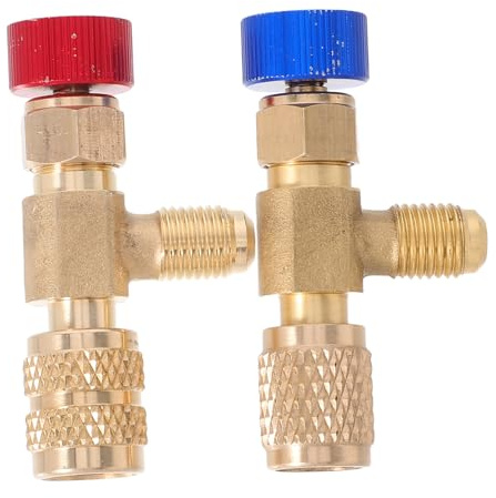 Luxshiny Fluorine Safety Valve Set Charging Valve Brass Thread Safety Adapter Kit