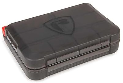 Fox Rage Zubehörbox, mittelgroßes volles Fach, perfekt für die sichere Aufbewahrung von Terminal-Geräten, Positive Schließung, Muschelschalen-Design, graue Oberfläche, Code NBX037