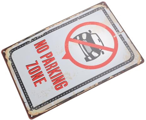 Ciieeo Panneau Allée Interdit Stationner Panneau Rappel Interdiction Avertissement Cour