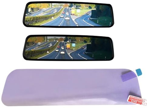Car Rearview Mirror Film, Anti-Fog and Scratch-Resistant Protective Sticker, Waterproof Glare Shield for Auto Interior Rear View, Compact Clear Vision Safety Accessory