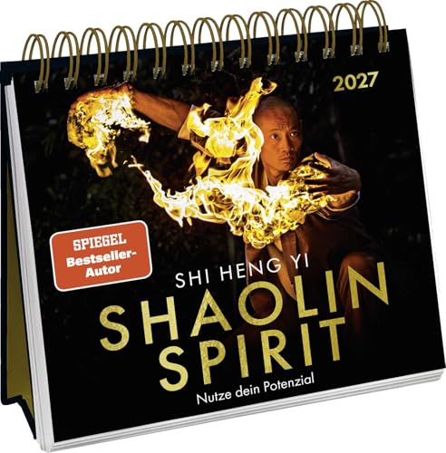 Postkartenkalender 2027: Shaolin Spirit: Nutze dein Potenzial | Wochenkalender zum Aufstellen, Tischkalender mit Spiralbindung & 53 Postkarten zum Heraustrennen