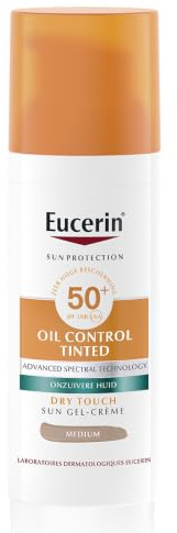 Eucerin Sun Oil Control Gel-Creme mit trockener Haptik, mittelgroß, SPF50+, 50 ml