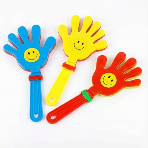 YIPFEN Lot de 3 Mains Claquantes en Plastique Cadeaux de Fête pour Événements Sportifs, Concerts et Accessoires de Fête