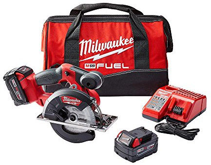 Milwaukee 2782-22 Circular Saw, 18V, 5-7/8 Blade, 2 Batteries, Carry Bag, Charger