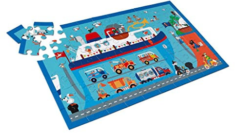 Scratch 276181075 60 Teile Puzzle für Kinder, Motiv Fähre, Mehrfarbig