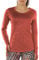 icyzone Damen Laufshirt Langarm Sport Shirt mit Daumenloch Fitness Yoga Oberteil (M, Burnt Ochre)