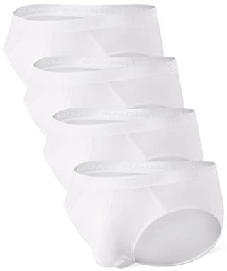 DAVID ARCHY Lot de 4 Slips pour Homme, sous-vêtements Doux et Respirants en Micro Modal pour Homme