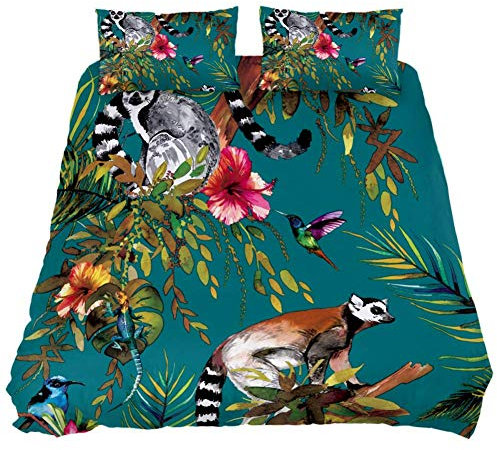 Eslifey - Completo Letto, Set di Biancheria da Letto Composto da 3 Pezzi, Sacco per Piumino Singolo con Cerniera, per Camera da Letto, 140 x 200,7 cm