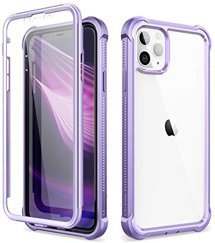 Dexnor Case Compatible with Iphone 11 Pro 5.8 Inch, 360 Degree Full Body Shockproof Protective Cover (2020 Release) with Built-in Screen Protector - Light Purple