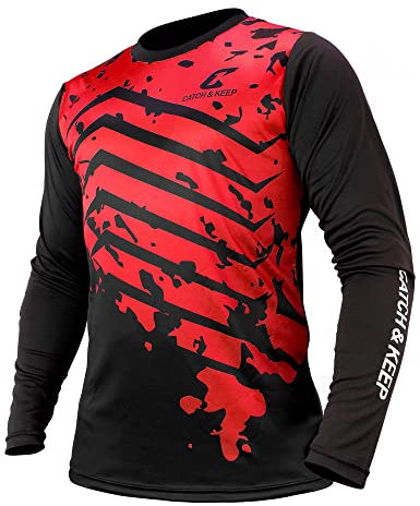 CATCH & KEEP Protection Torwarttrikot - Fußballtrikot Damen, Herren & Kinder - Ellenbogen-Polsterung - atmungsaktives Fußball Trikot - optimaler Schutz