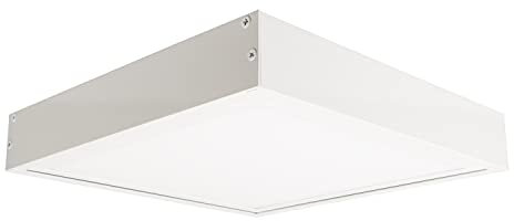 LEDKIA LIGHTING LED-Panel 60x60cm 40W 5200lm High Lumen LIFUD + Oberflächenbausatz Warmweiß