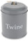Thistlewood Classic Garden Twine Tin with Cutter (Includes 140m Natural Jute Twine) - Slate Grey