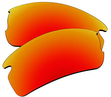 EZReplace Ersatzgläser für Oakley Flak 2.0 XL OO9188 Sonnenbrillen (polarisierte Gläser) - Passend für Oakley Flak 2.0 XL Rahmen (Feuerrot)