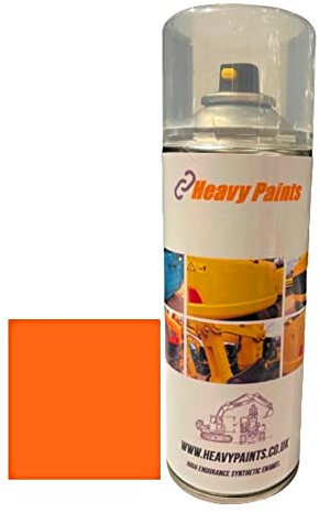 Heavy Paints Doosan Excavator Orange Synthetic Enamel paint 400ml Aerosol