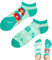 TODO Colours Lustige Socken mit Motiv - Mehrfarbige, Bunte, Verrückte für die Lebensfreude (35-38, x LOW Krankenschwester)