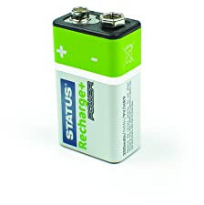 STATUS 9V Rechargeable Battery | 200 mAh Pack of 1 NiMH Batteries | SRNIMH9V2001PK