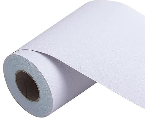 Selbstklebende Wandaufkleber Grenze 20cm X 500cm, TapetenbordüRe Selbstklebend BordüRe, Wasserdichte WandbordüRe FüR Zuhause BüRo Hotel Diy Dekoration Reines Weiß