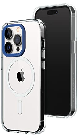 RhinoShield Clear Hülle für MagSafe für iPhone 14 Pro | Starker Magnet, Anti-Vergilbung, transparent, hohe Klarheit, stoßfest, Fallschutz nach Militärstandard
