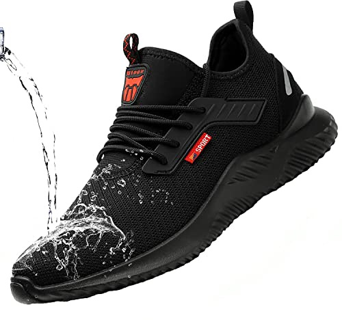 ulogu Steel Toe Shoes Men Waterproof Non Slip Safety Construction Work