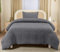 Utopia Bedding Seersucker Duvet Cover - Single Duvet Cover Set with Pillowcase - Soft Microfibre Polyester Seersucker Bedding (Grey)
