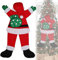 KINBOM Papá Noel Colgando de Navidad, 138cm Christmas Hanging Santa Claus para Árbol de Navidad Papá Noel Colgando Trepando para Techo Chimenea Árbol Porche Puerta Patio