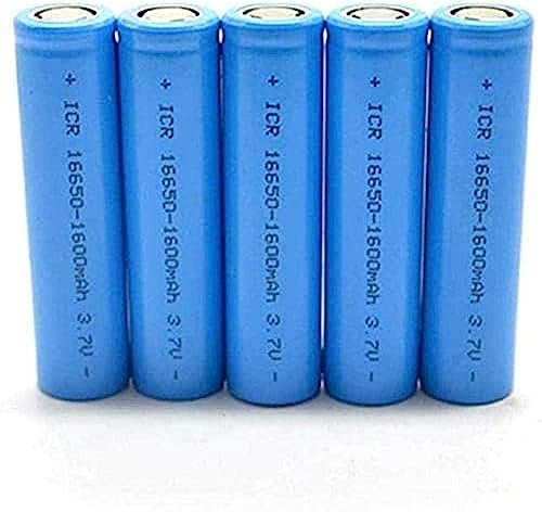 Batteria ricaricabile 16650 3 7V 1600Mah Batteria per lettore audio Macchina di canto Piccolo ventilatore Torcia luminosa-5Pcs