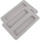 HOMSFOU 2Pcs Silicone Toaster Cover, Automatic Bread Machine Light Grey Toaster Lids, Protective Covers for Home Kitchen Appliances