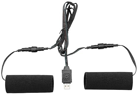 Motorräder USB Heizgriffe,Asudaro Beheizte Griffe Intelligente Temperatur Regelung 3/6 Modi 5 V Universeller Beheizter Motorräder Lenker Winter Heizgriffe Lenkerwärmer Abnehmbare Griffe 6 Modi