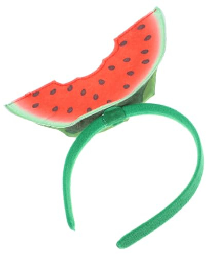 SEWACC Wassermelonen-Stirnband Für Erwachsene 3D-Wassermelonen-Kopfbedeckung -Haarreifen Hawaiianischer Kopfschmuck Tropische