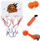 BVSRCP Mini Basketballkorb, 16.2x12cm Kinder Mini Basketball Korb Set, Kinder Zimmer Mit 2 Stück 8cm Bälle Und Pumpe Büro, Mit Saugnapf Für Kinder Outdoor Indoor Office Home