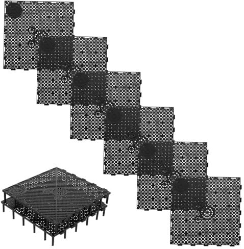 Happyyami Undergravel Aquarium Filter Plate 10pcs Pvc Material Fish Tank Bottom Filter Plate for Fragging