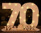 Giftota 2024 Originelle 70 Geburtstag Geschenk Frauen & Männer - Geldgeschenke Geburtstag 70 mit LED-Lichterketten - Dekorationen aus Holz - 70 Holz-Schild Gästebuch - Personalisierbares Geschenk