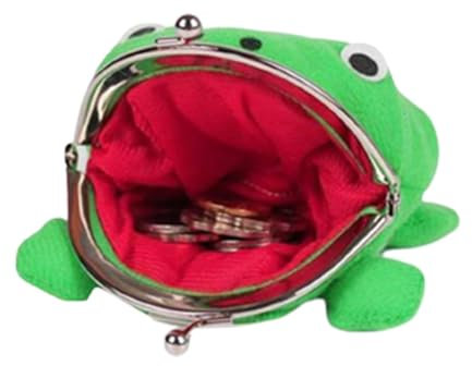 Frog Wallet Cosplay Handtasche Aus Plüsch Frog Coin Bag Cosplay | Frog Wallet Cosplay Handtasche Aus Plüsch, Grün Neuartiges Spielzeug