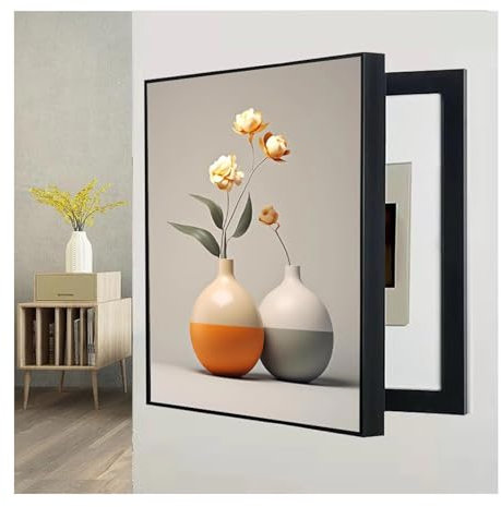 ZLRBN Cache Compteur Electrique, Peintures Décoratives Bloquant Les Murs, pour la Décoration Murale d'un Hôtel DIY (F,35x45cm)