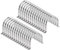 sourcing map 10pcs 4 3/4 Inch 120mm Conduit Clamps, M120 U Tube Pipe Clamp, Stainless Steel Rigid Pipe Strap, U Shaped Bracket with Two Hole for Pipe Tube Hose Wire Cord Fixing