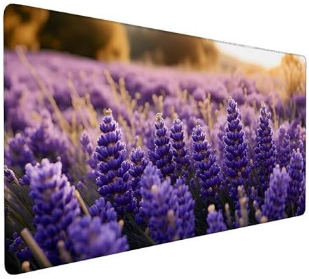 Tapis de Souris Usine Tapis de Souris XXL 1500x800x3mm, Tapis Souris Lavande, ImperméAble, Non-Slip Grand sous Main Bureau, AméLiore La Vitesse Et La PréCision, pour Gamer, Personnel de Bureau XZ-25