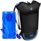 Shayson Sac à dos d'hydratation avec poche à eau de 2 l, léger, respirant, avec 3 poches couches, bretelles renforcées pour la randonnée, la course, le cyclisme (bleu)