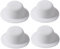 HOMOBABE 4 Stück Hut Embryo Kleiner Zylinder Stirnband Puppenhüte Melone Kleine Hüte Mini-Sombrero Kahle Kappe Haarhaube Aus Seide Zubehör Schaumhut Partyhut Mini Zylinder Basteln Netz Weiß