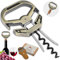 ZONSUSE Ah So Apribottiglie per Sughero Friabile,Cavatappi per Vino Invecchiato,Cavatappi a Due Forchette,Regalo Apribottiglie per Vino, per Collezionisti di Vino Amanti del Vino (Elegante Ciano)