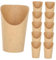 COLLBATH 100 Pièces Brochette papier produit rose collation frire gobelets apéritifs gobelets à frites de frites alimentaires boîtes de frites coupes à dessert Brun