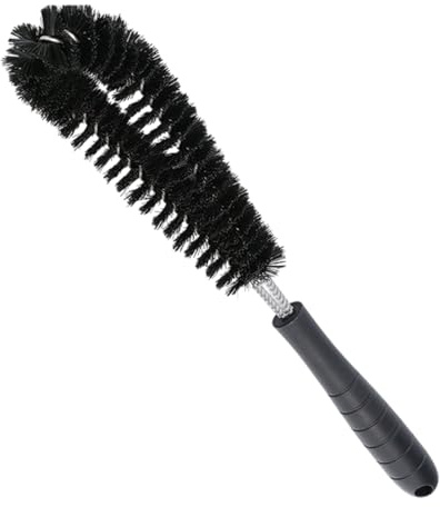 Long Handle Brush, Water Bottle Washer, 14.17x2.56 inches, Cup Cleaner Scrubber, Narrow Neck Container Cleaner, Wine Glass, Coffee Mug, Sturdy ABS Nylon Stainless Steel, Cleaning