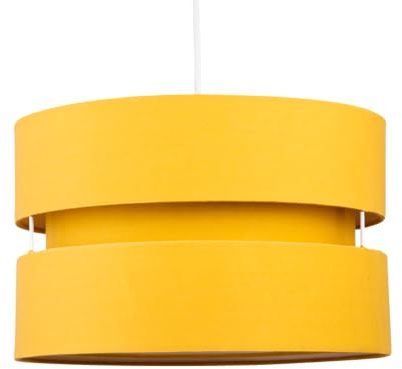 Ochre Layered Easy Fit Drum Lamp Shade