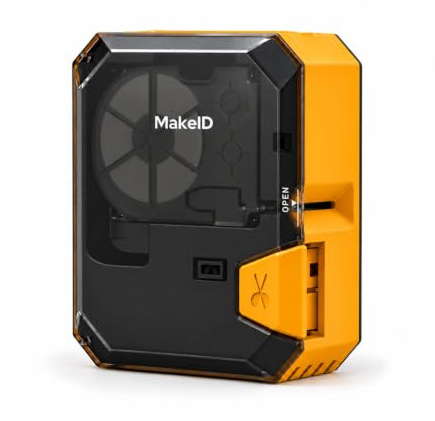 Makeid P31S 1 Inch Thermal Transfer Label Maker, High Temp/Dustproof for Heat Shrink Tubing, Industrial Flat Label, Wire Marking, Compatible with Phone&PC