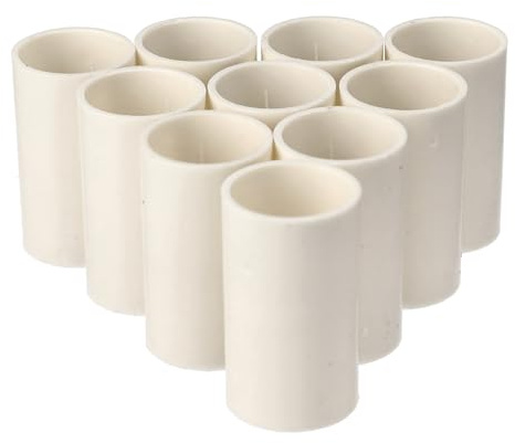 Jandei - Pack 10 uds. Accesorio de Sujeción para Tubo de Cables, PVC Blanco Rígido, Diámetro 20 mm. (Manguito Rigido)