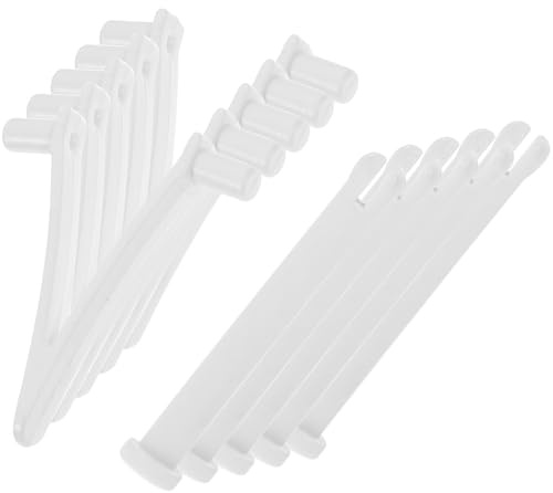 Mikikit Clips de Fixation pour Piscine en Plastique Kit de 5 Sets Clip en V pour Brosses de Piscine et Spa Accessoires Indispensables et Camping